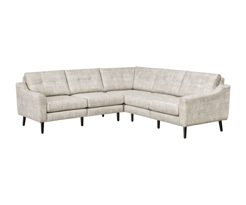 Serene 5 Seat Sectional Tear Drop Arm