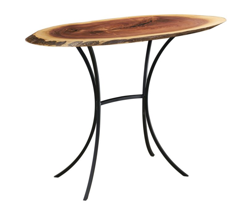 Walnut Oval Sofa Table
