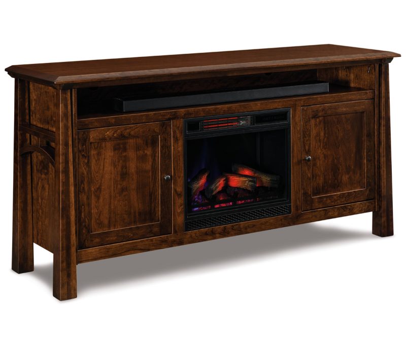 Artesa Media Stand With Fireplace - 72"W