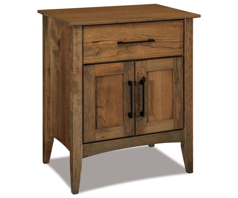 Atlantic 1 Drawer 2 Door Nightstand