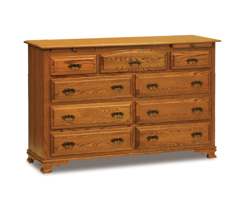 Heritage 9 Drawer Dresser With Jewelry Drawers