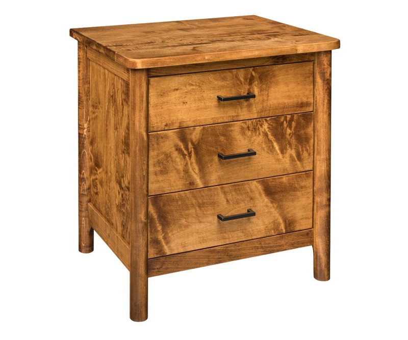 Jasmine 3 Drawer Nightstand
