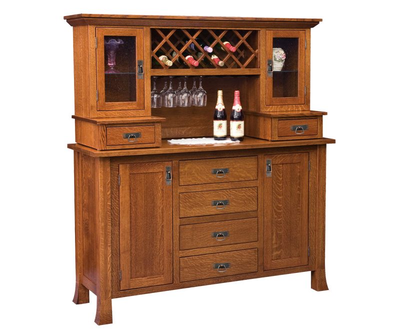 Old Century Wine Buffet with Hutch