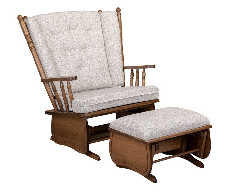 4 Post Highback Chair and a Half Glider and Ottoman