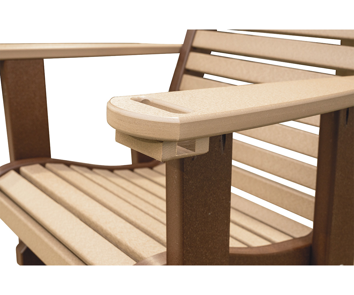 Lumbar Counter Height Swivel Glider - Image 3