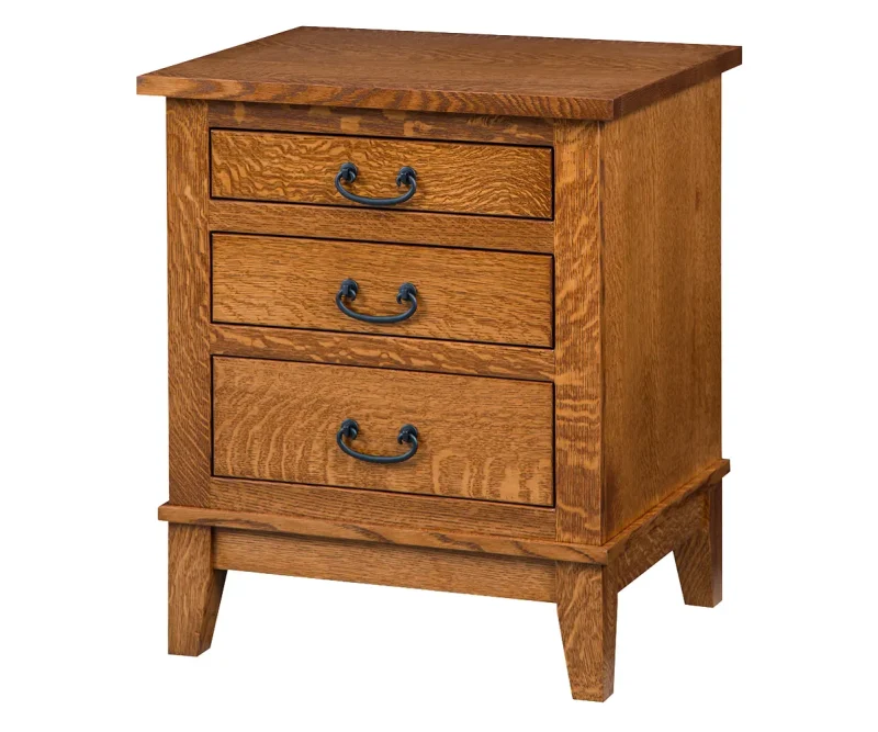Sierra Mission 3 Drawer Nightstand
