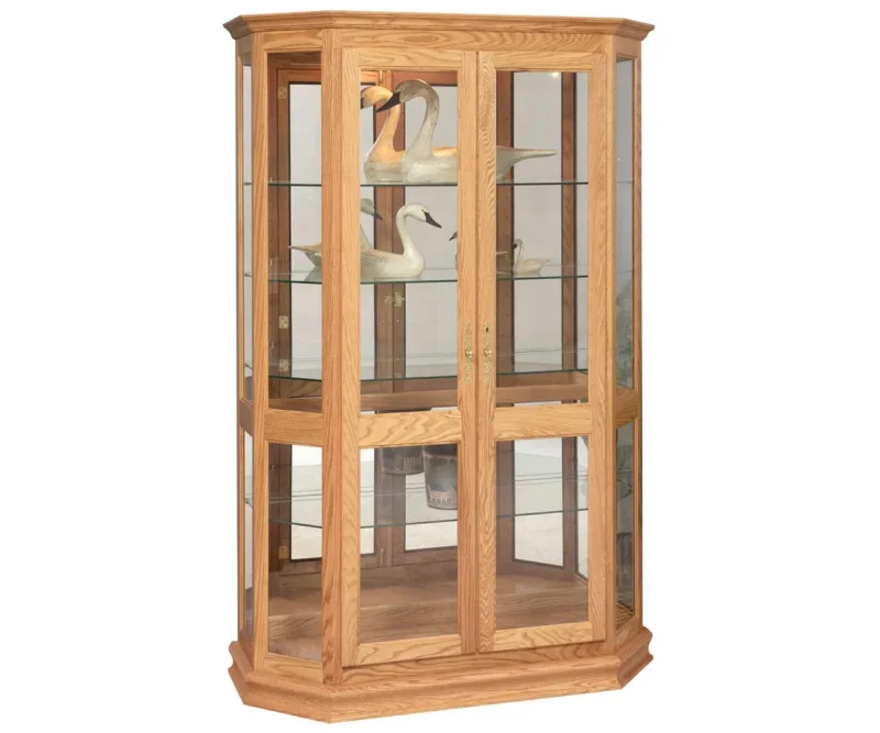 Angled Double Door Picture Frame Curio