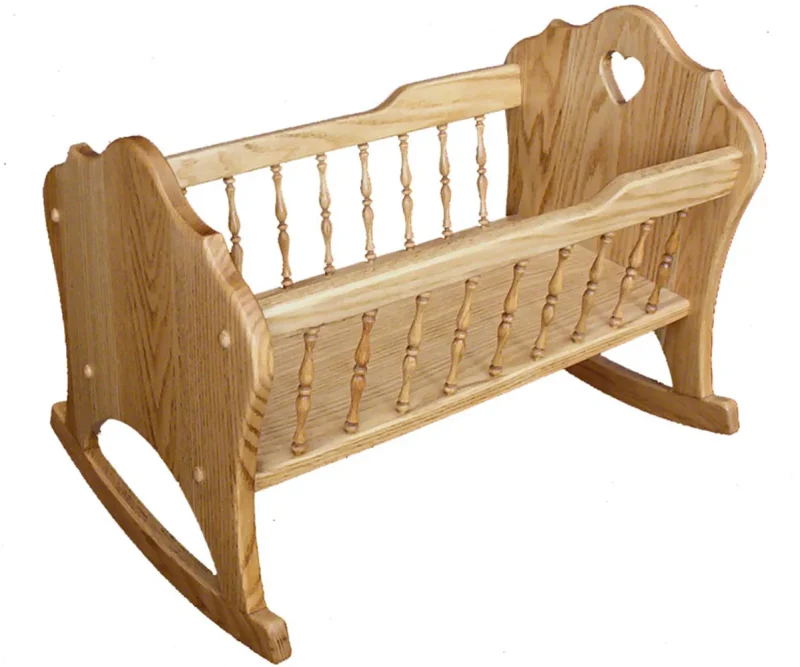 Doll Cradle with Spindles
