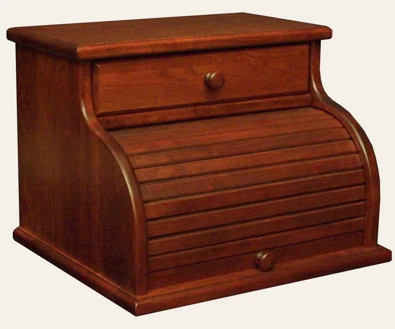 Roll Top Breadbox with Drawer