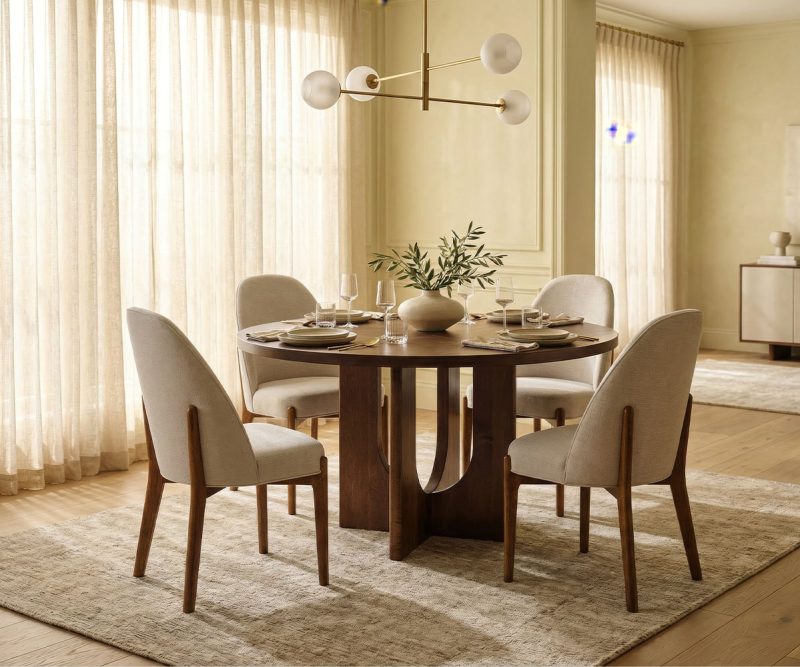 Adobe Single Pedestal Dining Collection