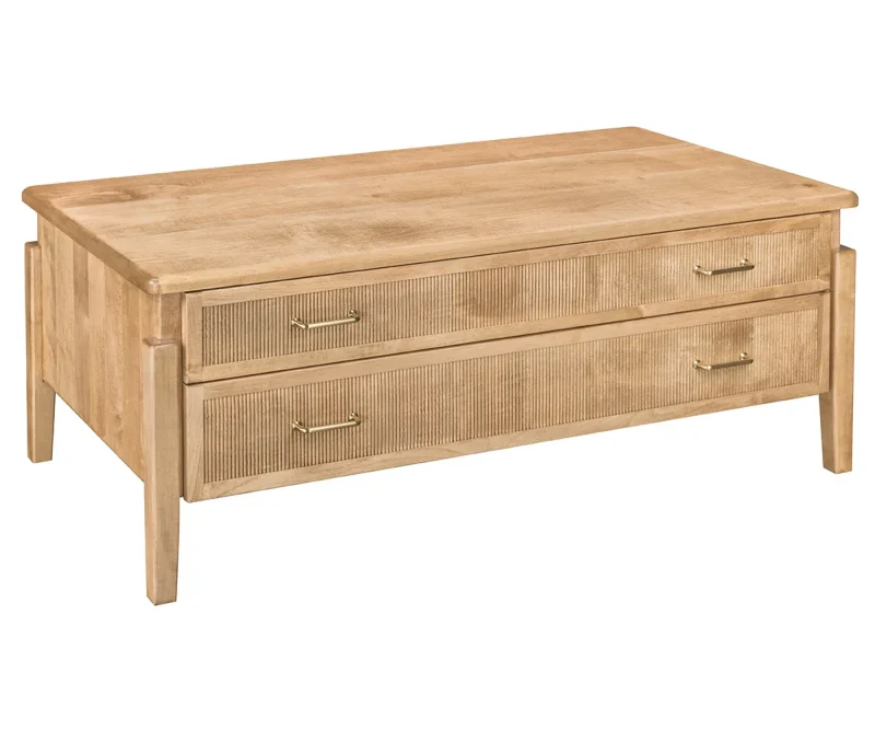 Century Coffee Table with Reeded Front